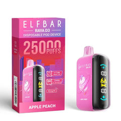 ElfBar Raya D3 Disposable Vape 25000 Puffs - Apple Peach