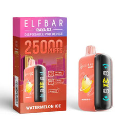 Elfbar Raya D3 Disposable Vape 25000 Puffs - Watermelon Ice