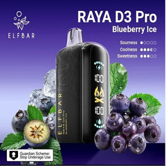 30K Blueberry Ice D3 Pro by Elfbar disposables