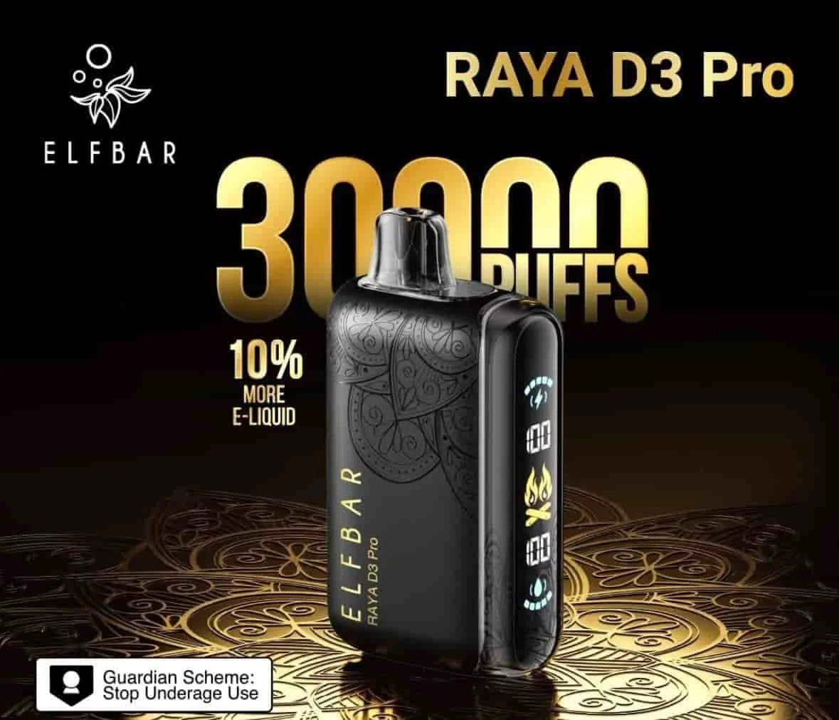 Elf bar Raya d3 pro -30k Peach ice