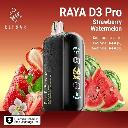 30K Strawberry Watermelon D3 Pro by Elfbar disposables